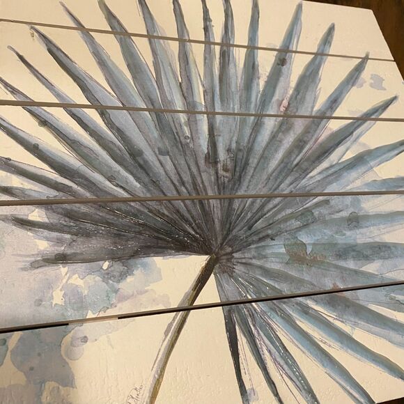 Wendy Bellisimo Home Petticoat Palm Frond Tropical Wooden Home Decor Wall Art - Picture 2 of 8